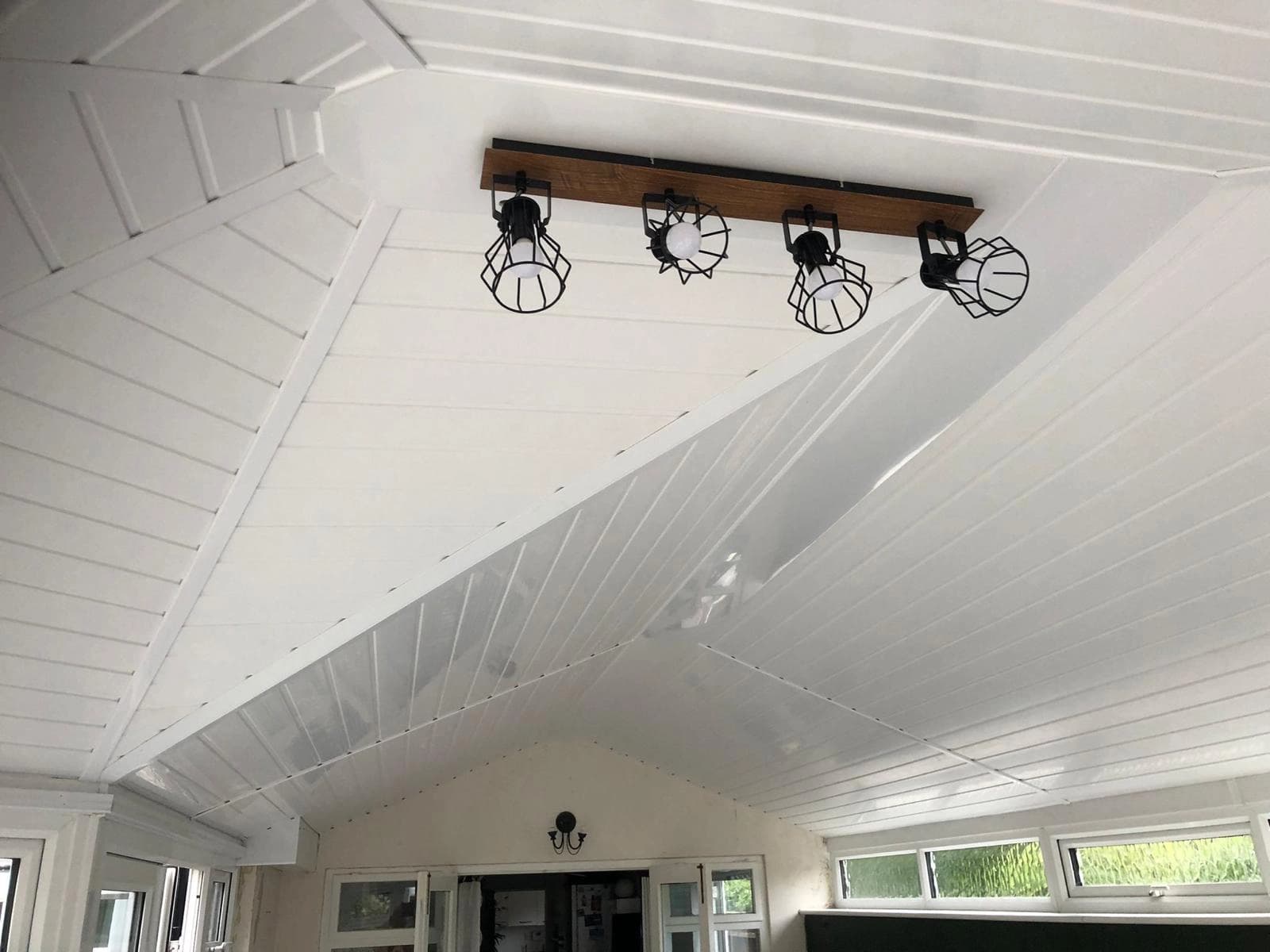 Home with insulated ceiling