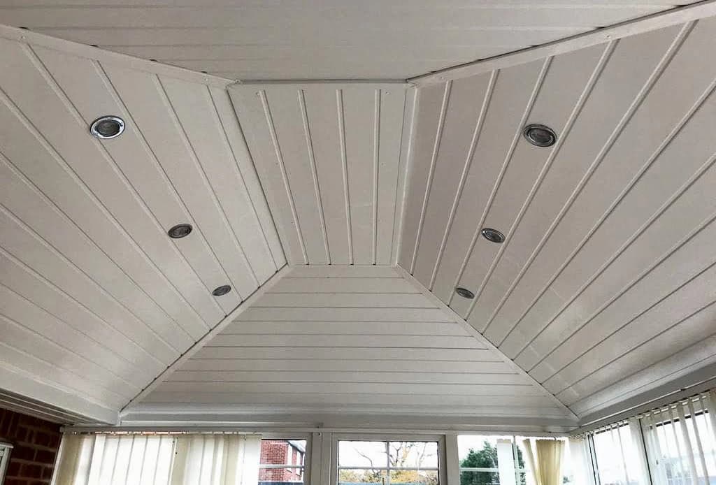 Ceiling installation look with spot lights